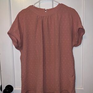 2- Elegant Women's blouses - pink and green - fits like M